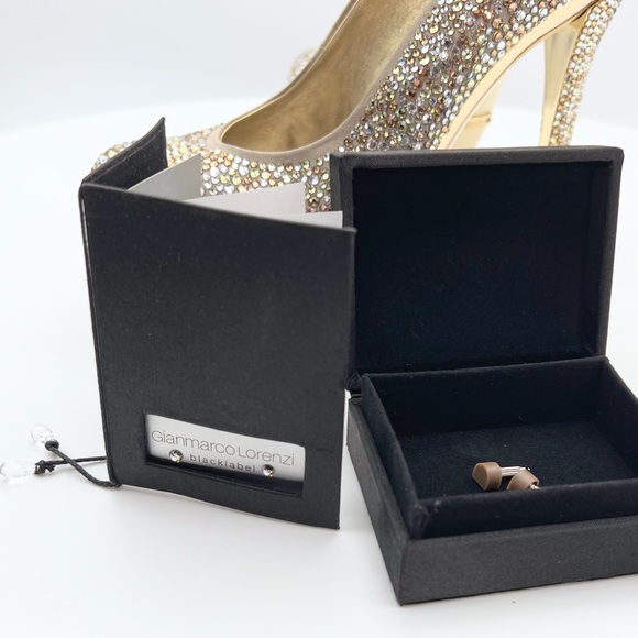 Gianmarco Lorenzi - Discoball Crystal Embellished Platform Pumps Size 8 Limited - Picture 8 of 15